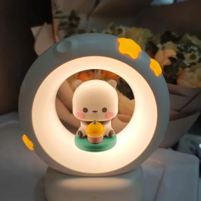 Cute Bubu And Dudu Bedside Lamp